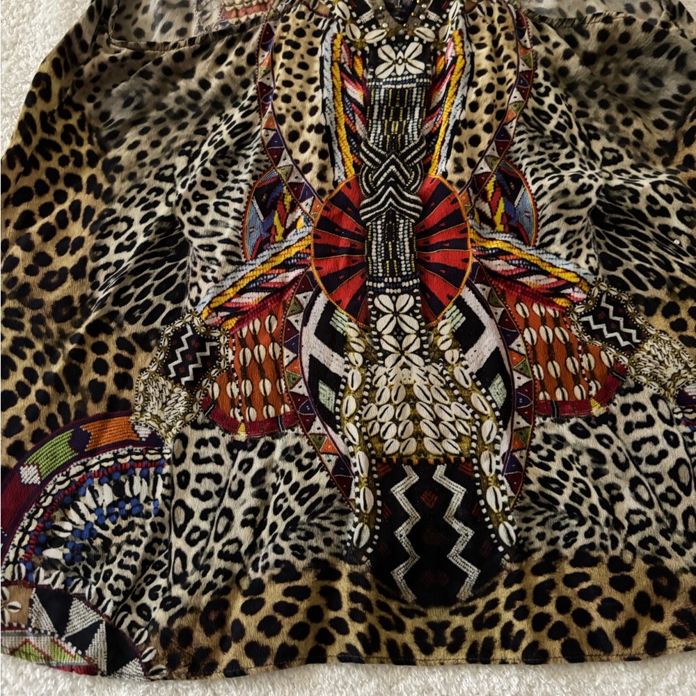 Camilla  Asymmetrical Sleeveless Silk top - Picture 15 of 16
